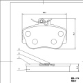 D645 front auto ceramic brake pads semi-metallic factory price brake pad for mercedes benz